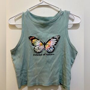 Target friend of nature crop tank top